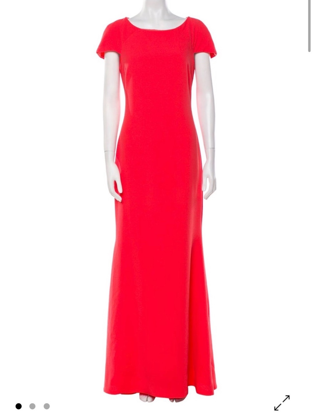 Badgely Mischka collection Red Evening Gown black tie size 6